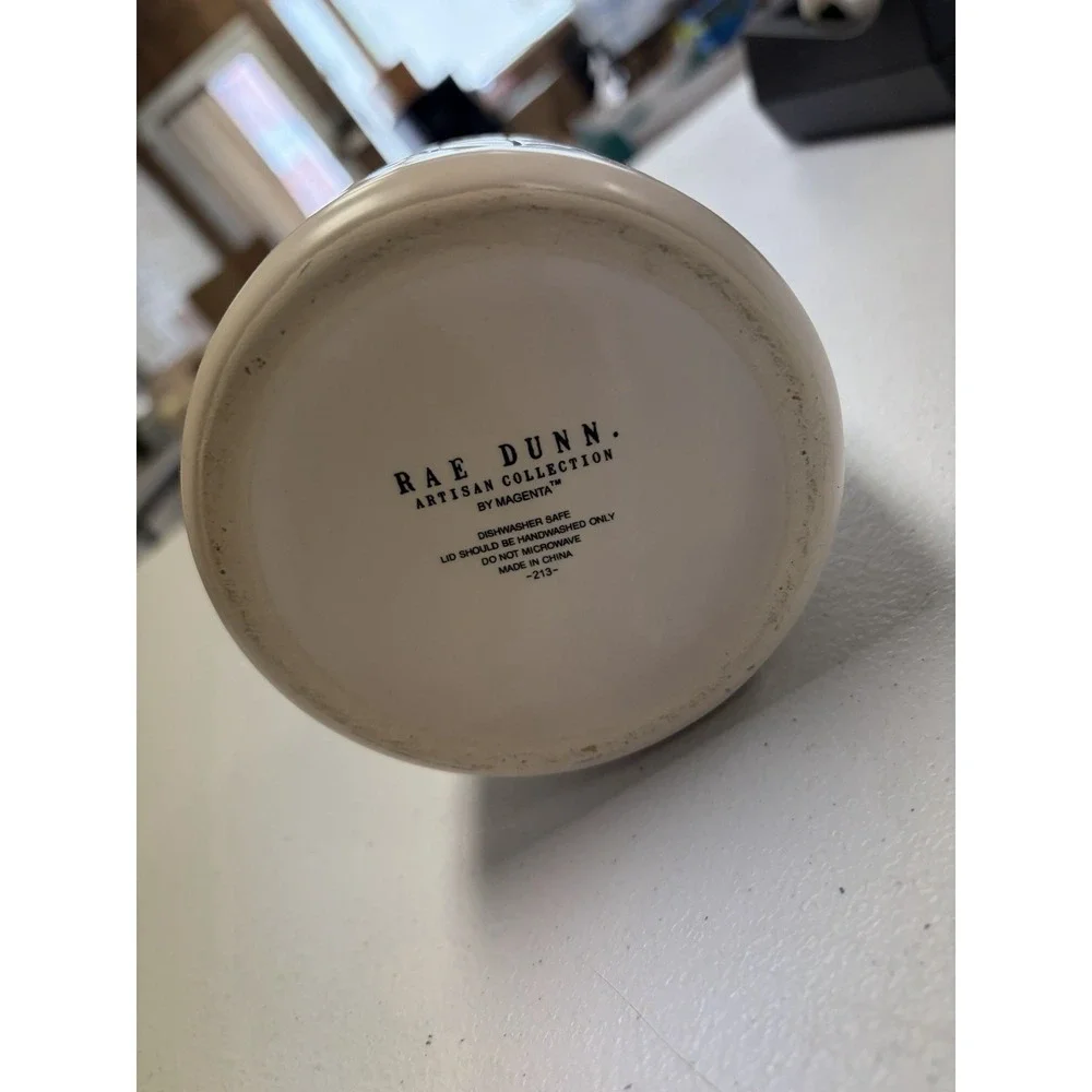 Rae Dunn KEEP Canister Small Matte White Farmhouse Storage Jar NEW